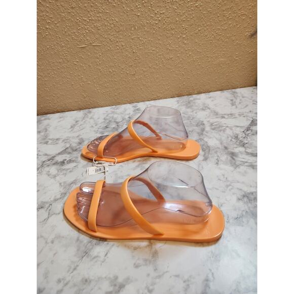 NWT Old Navy Women Sunshine Jelly Slide Sandals Orange Flat Size 9‎ - Picture 4 of 7